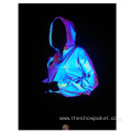 OEM Service Women Crop Rainbow Reflective Windbreaker Jacket